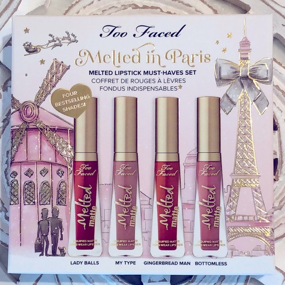 Too Faced Other - Too Faced Melted Paris Melted Lipstick Must Haves Set Limited Edition